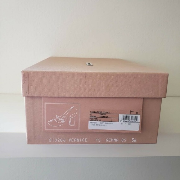 Miu Miu Mary Jane Heel Shoes - Nude Pink - Picture 8 of 8